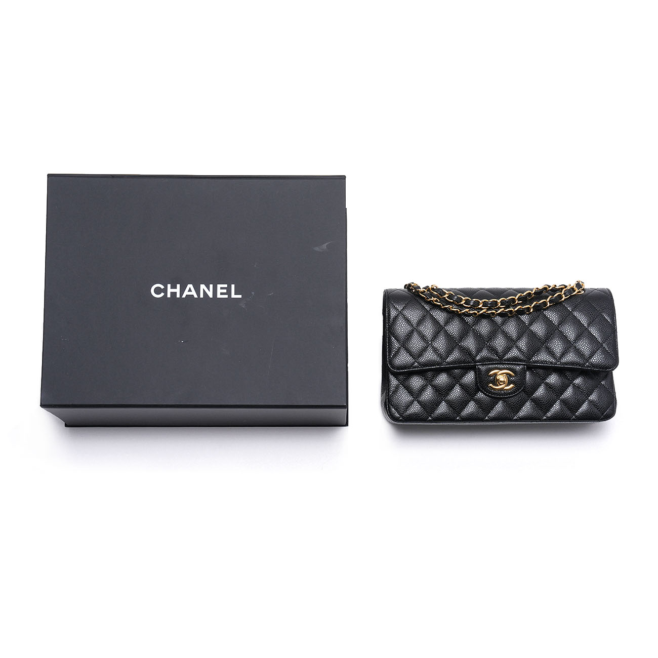 CHANEL(USED)샤넬 캐비어 클래식 미듐 플랩백