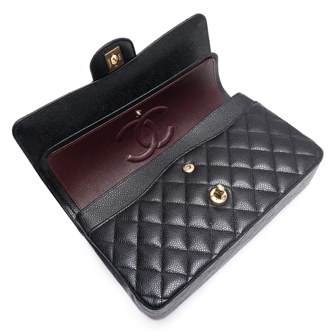 CHANEL(USED)샤넬 캐비어 클래식 미듐 플랩백