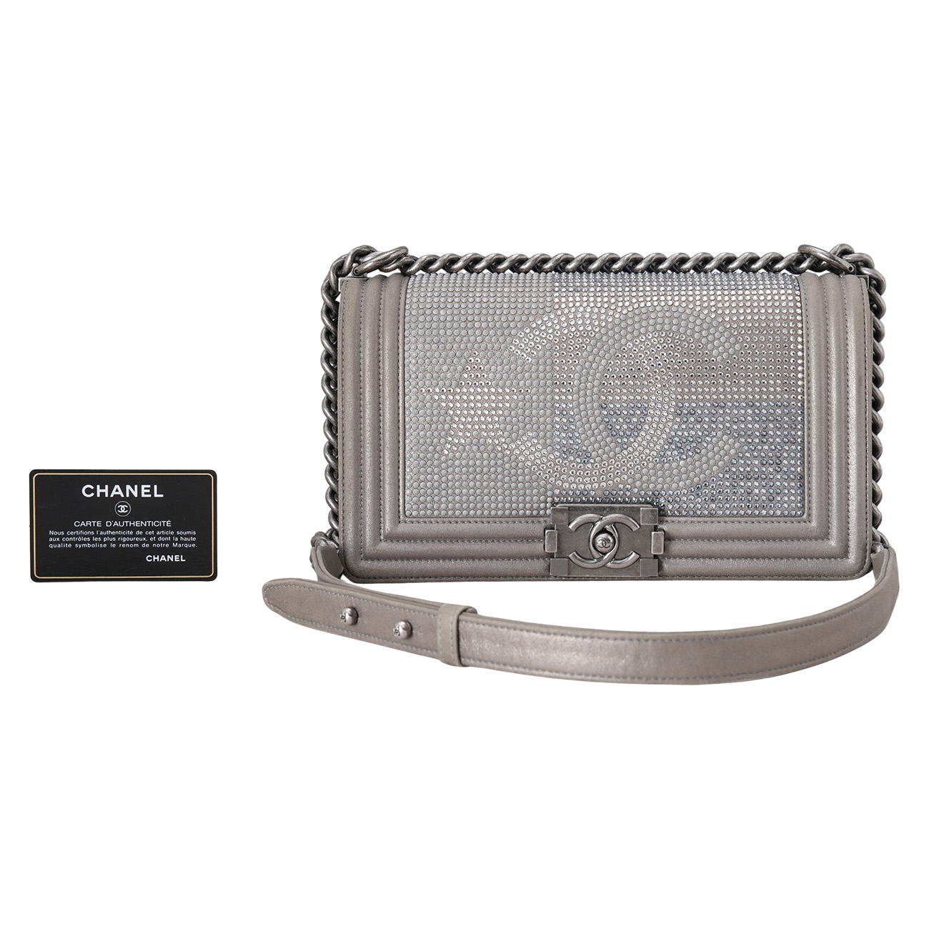 CHANEL(USED)샤넬 시즌 보이샤넬 미듐 플랩백