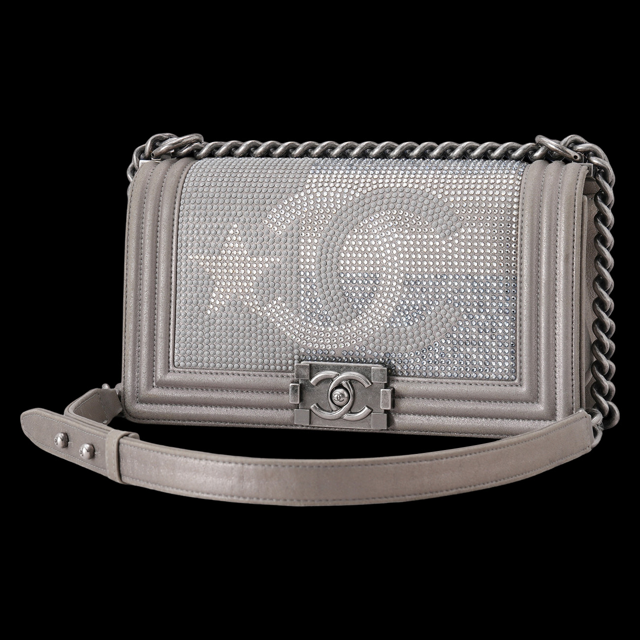 CHANEL(USED)샤넬 시즌 보이샤넬 미듐 플랩백