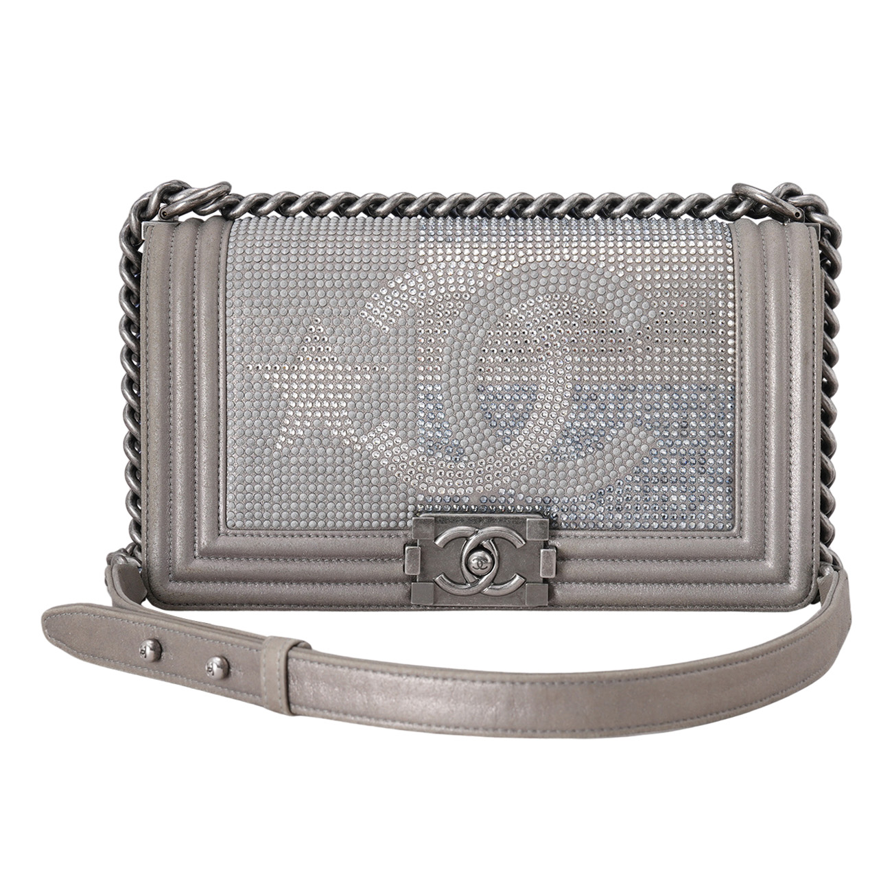 CHANEL(USED)샤넬 시즌 보이샤넬 미듐 플랩백