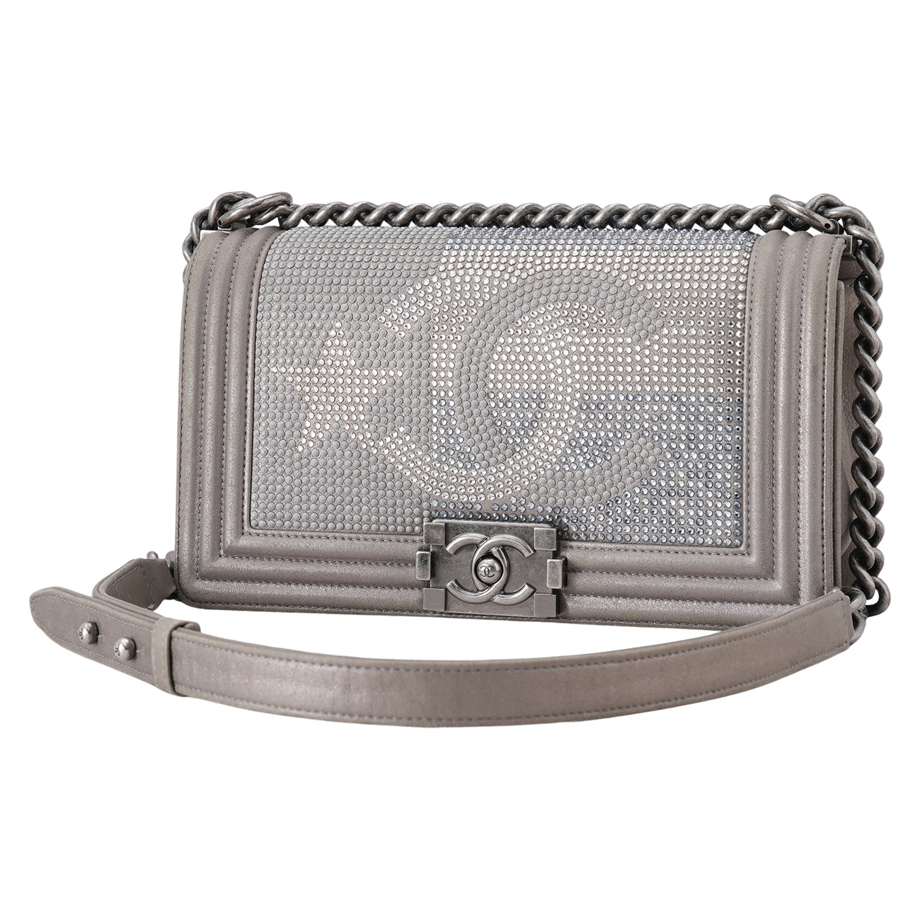 CHANEL(USED)샤넬 시즌 보이샤넬 미듐 플랩백
