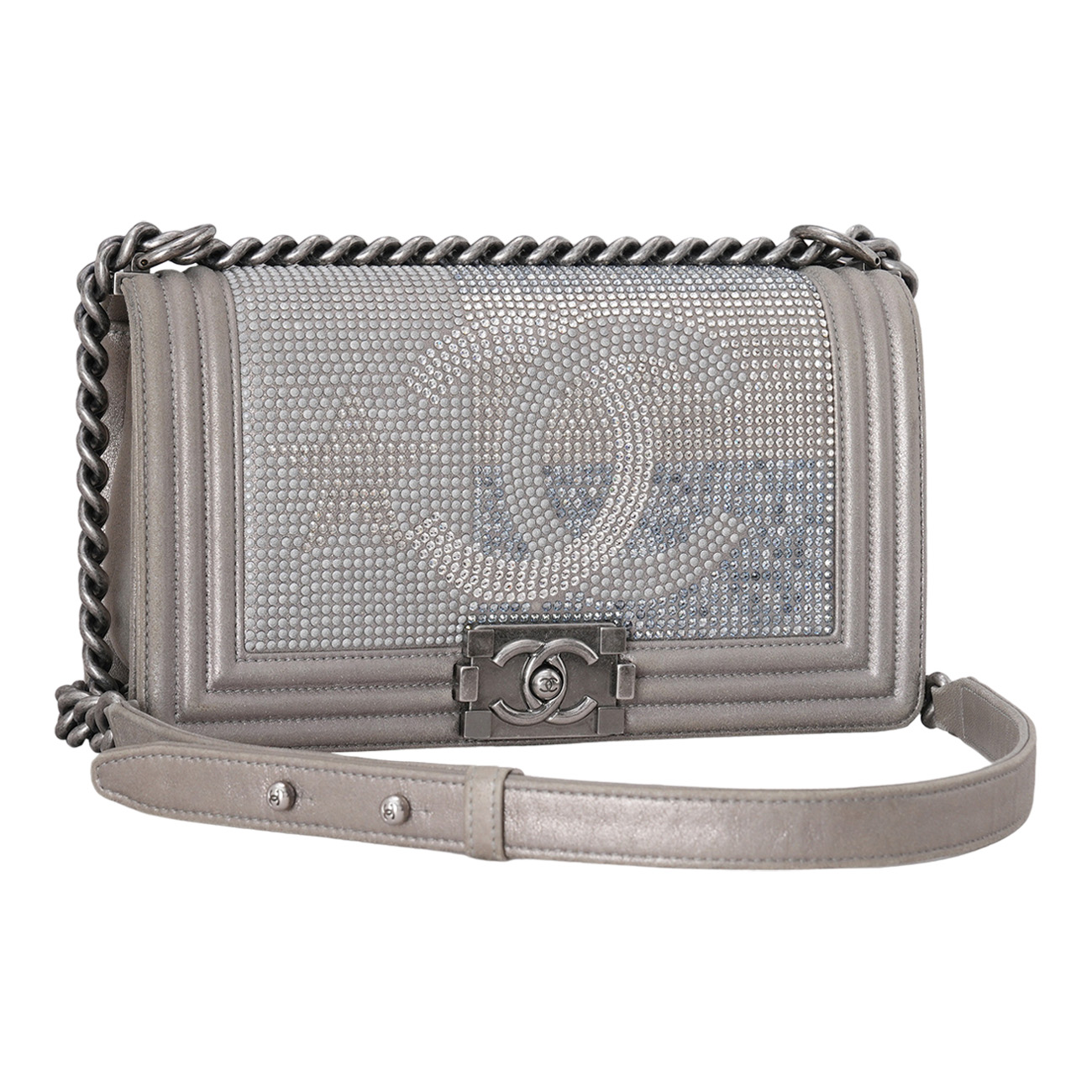 CHANEL(USED)샤넬 시즌 보이샤넬 미듐 플랩백