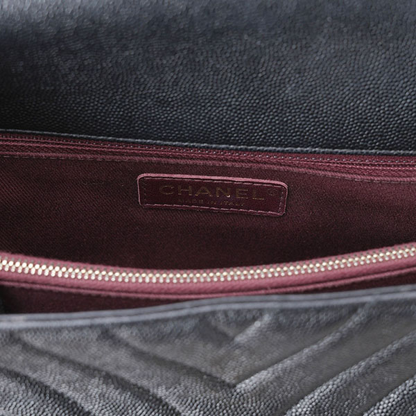 CHANEL(USED)샤넬 쉐브론 코코핸들 미듐