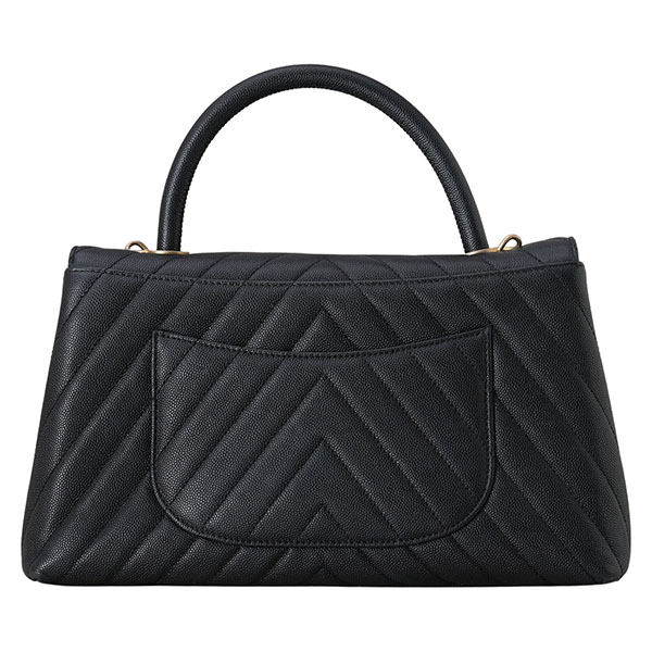 CHANEL(USED)샤넬 쉐브론 코코핸들 미듐