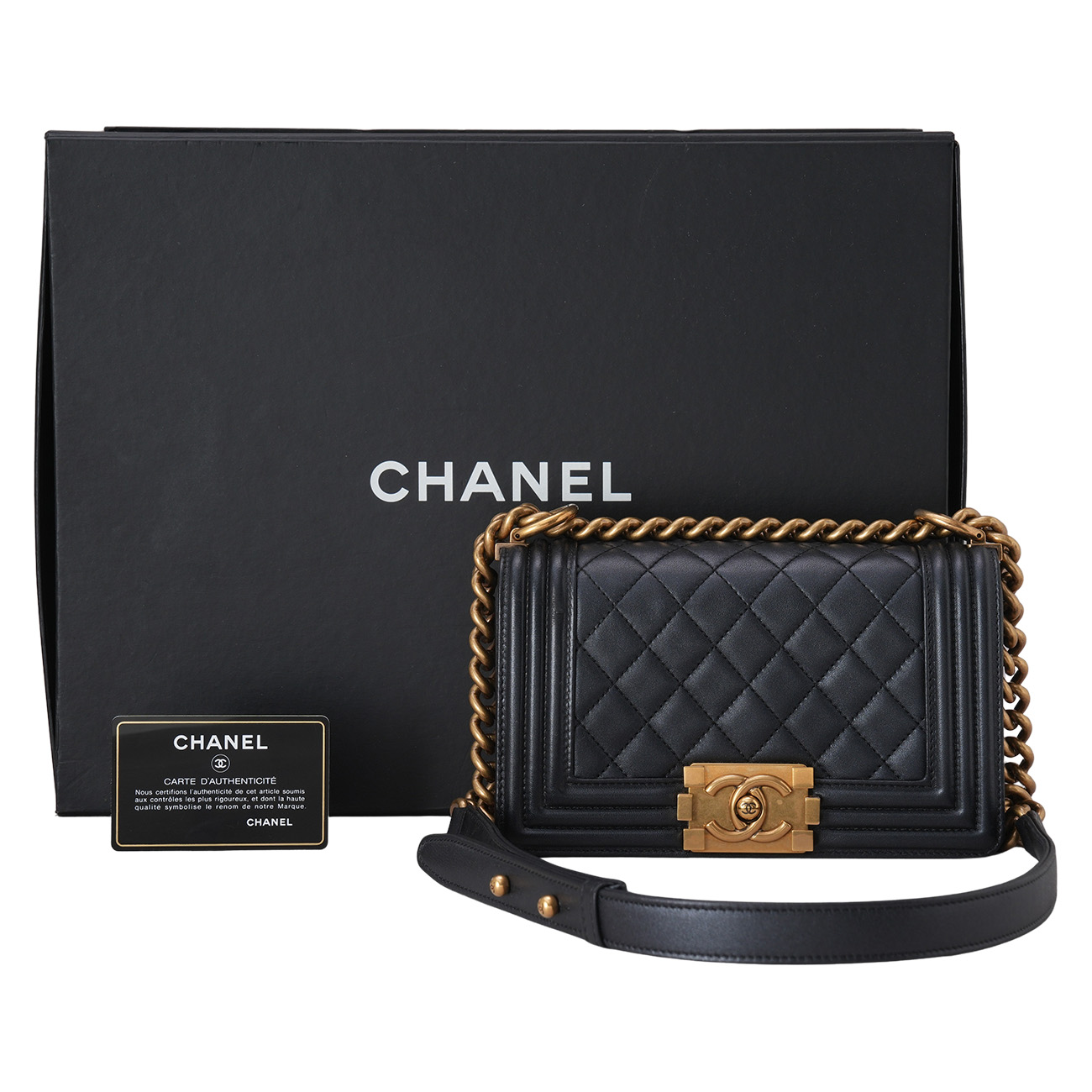 CHANEL(USED)샤넬 램스킨 보이샤넬 스몰 플랩백