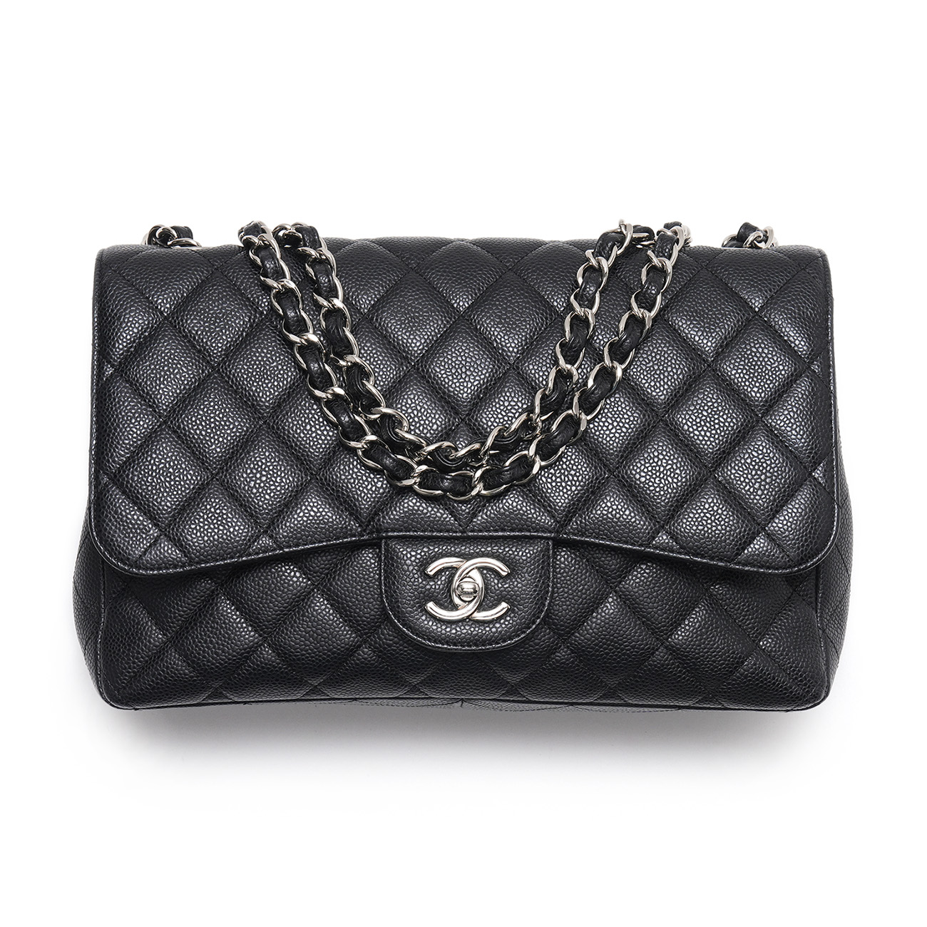 CHANEL(USED)샤넬 캐비어 클래식 라지 원플랩백