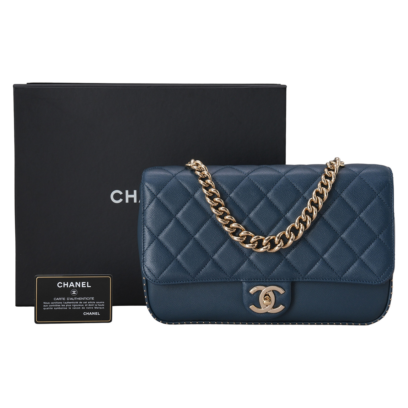 CHANEL(USED)샤넬 A91856 시즌 체인 플랩백