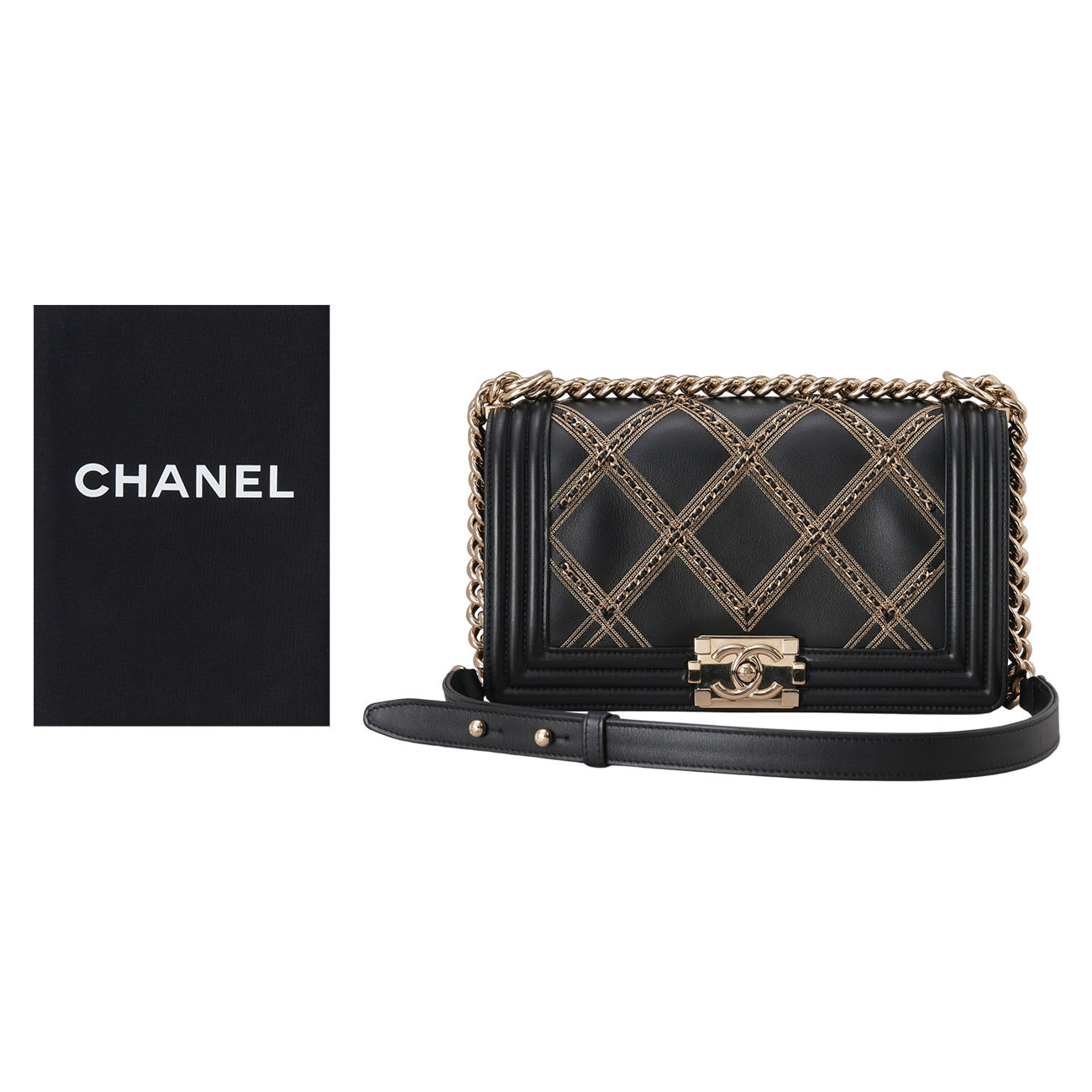 CHANEL(USED)샤넬 시즌 보이백 미듐