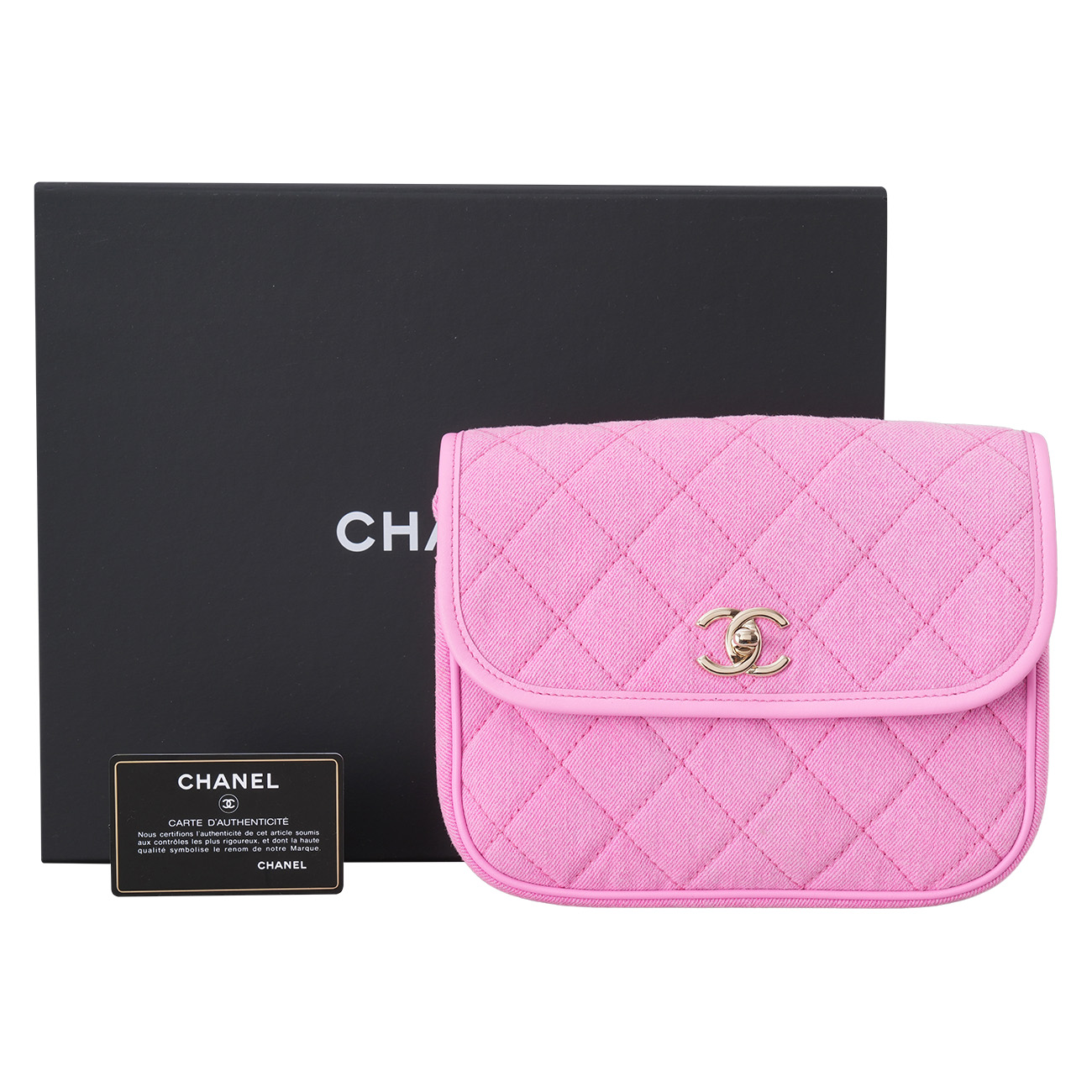 CHANEL(USED)샤넬 데님 체인 메신저백