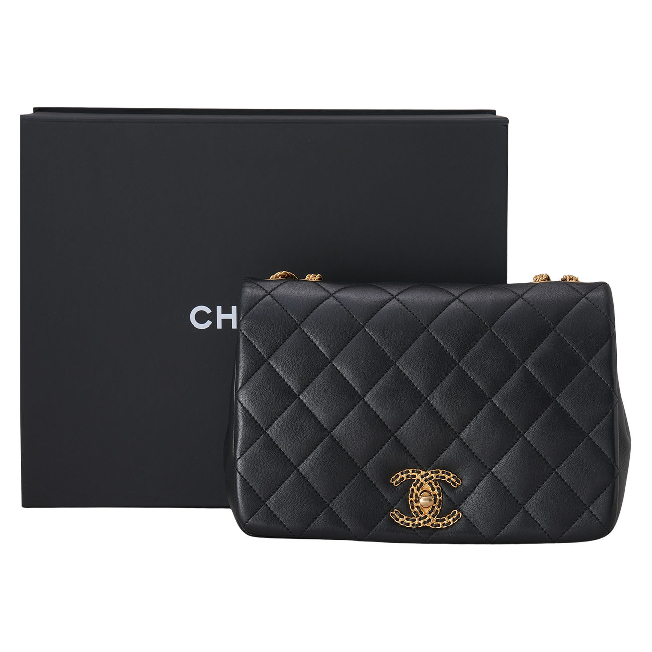 CHANEL(USED)샤넬 AS2976 시즌 램스킨 체인 플랩백