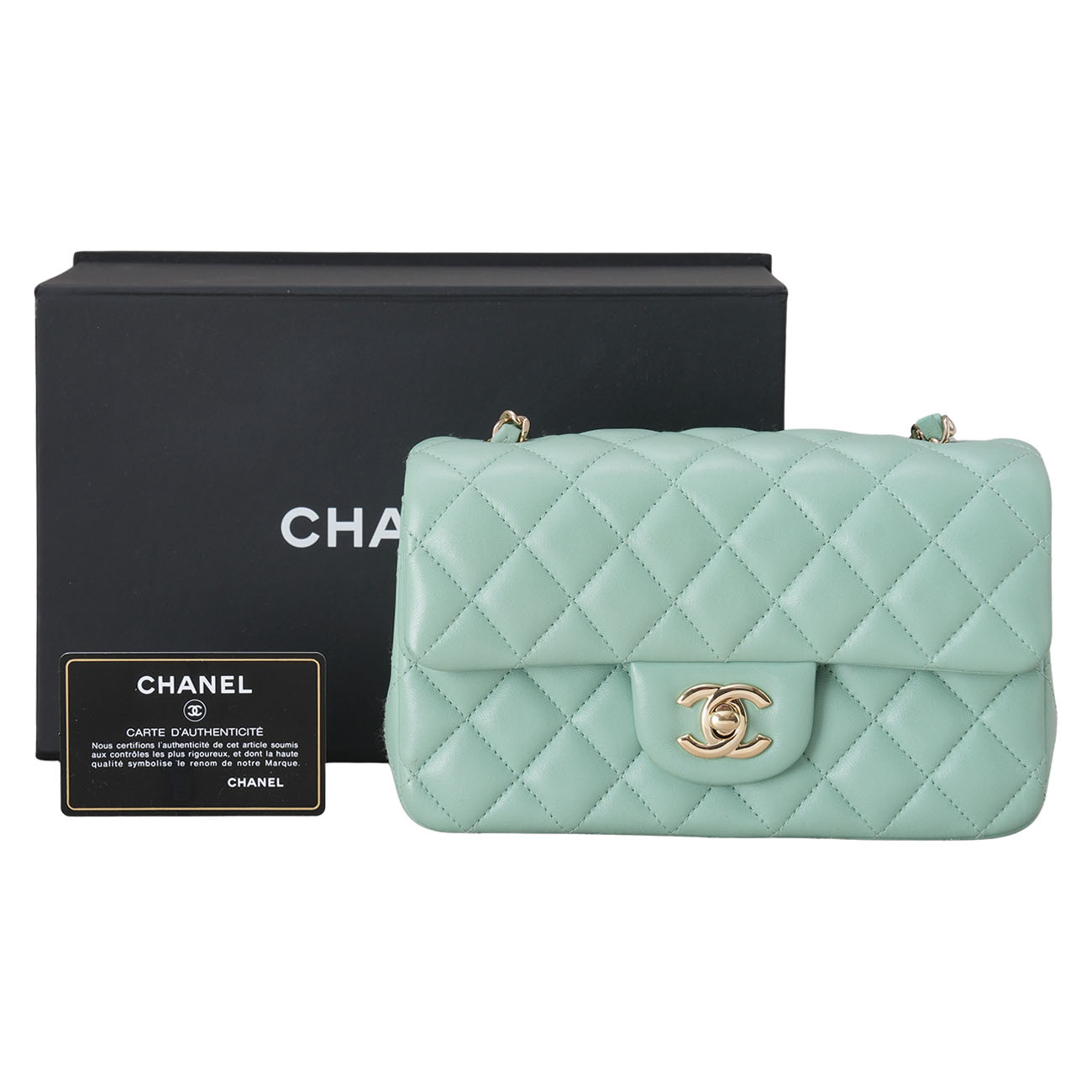 CHANEL(USED)샤넬 램스킨 클래식 뉴미니 크로스백