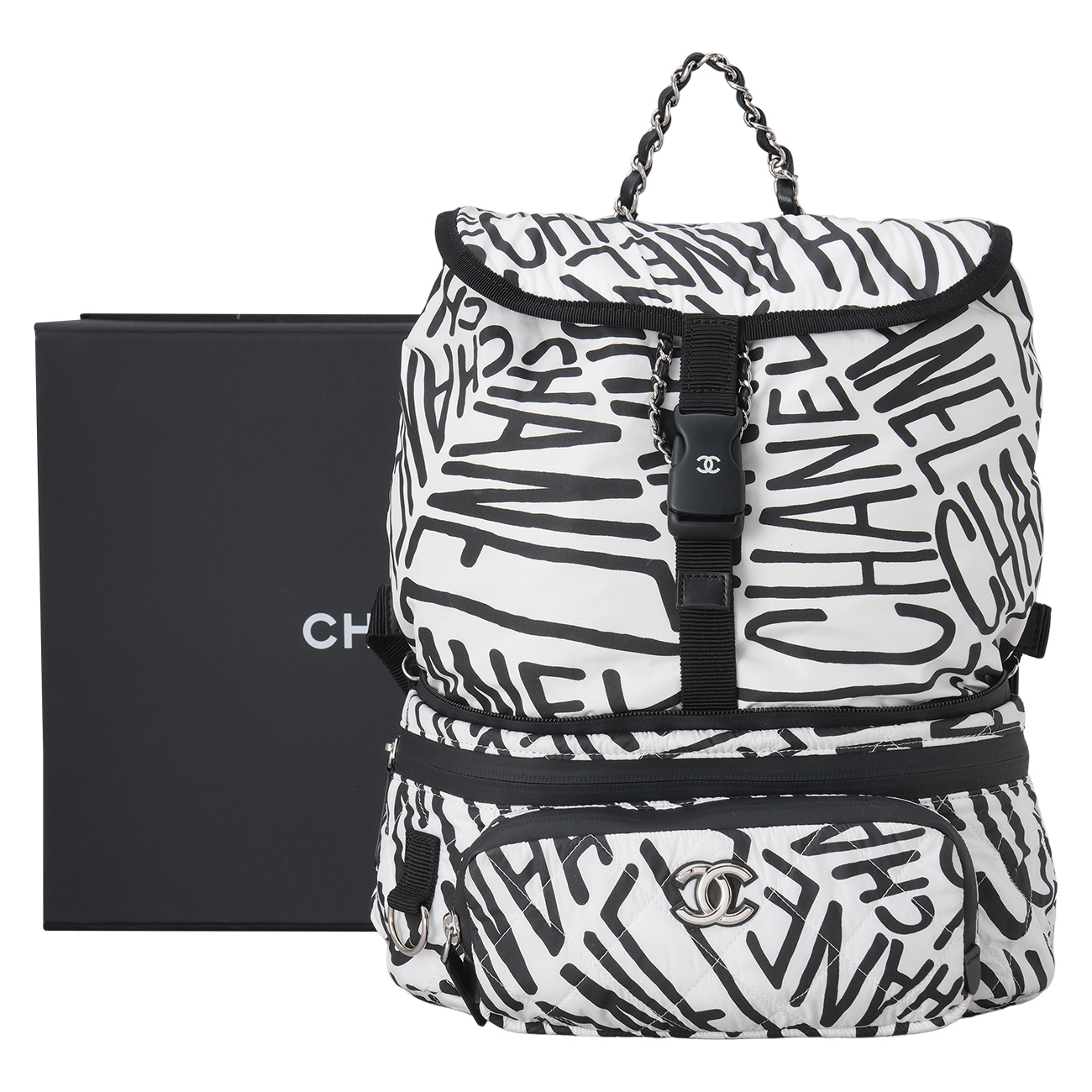 CHANEL(USED)샤넬 코코네쥬 나일론 벨트백 겸 백팩