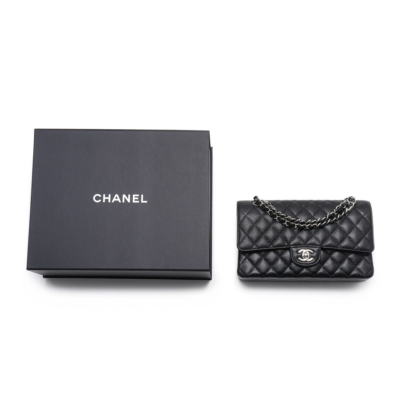 CHANEL(USED)샤넬 캐비어 클래식 미듐