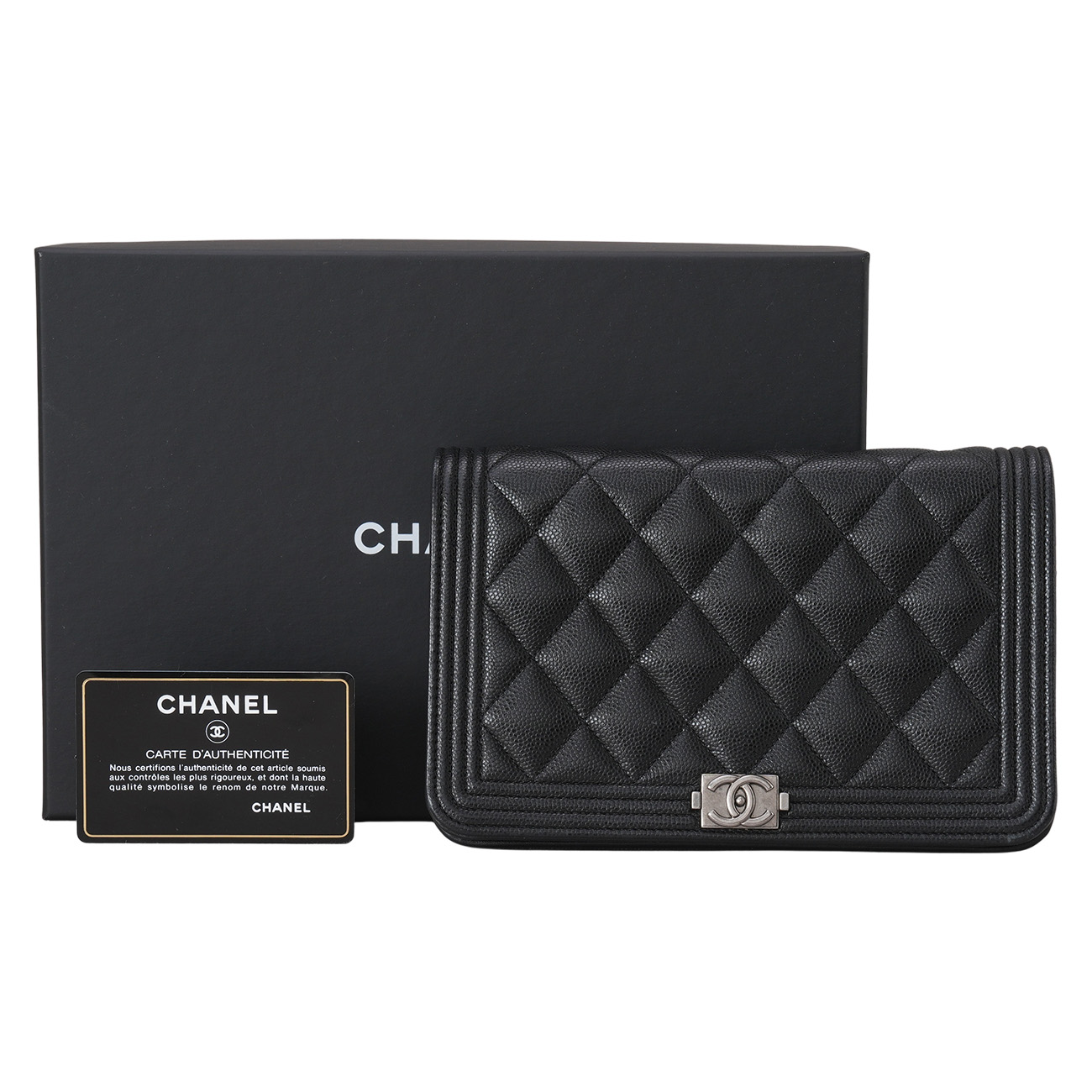 CHANEL(USED)샤넬 캐비어 보이샤넬 WOC