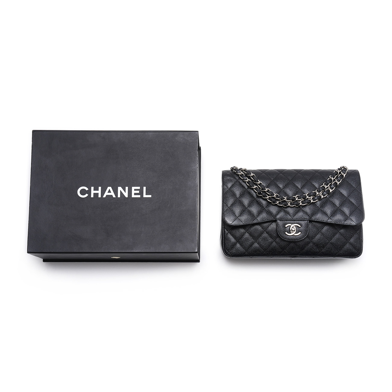 CHANEL(USED)샤넬 캐비어 클래식 점보 플랩백