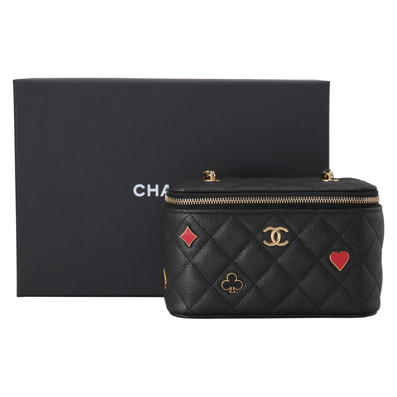 CHANEL(USED)샤넬 AP3079 시즌 하트참 코스메틱 케이스