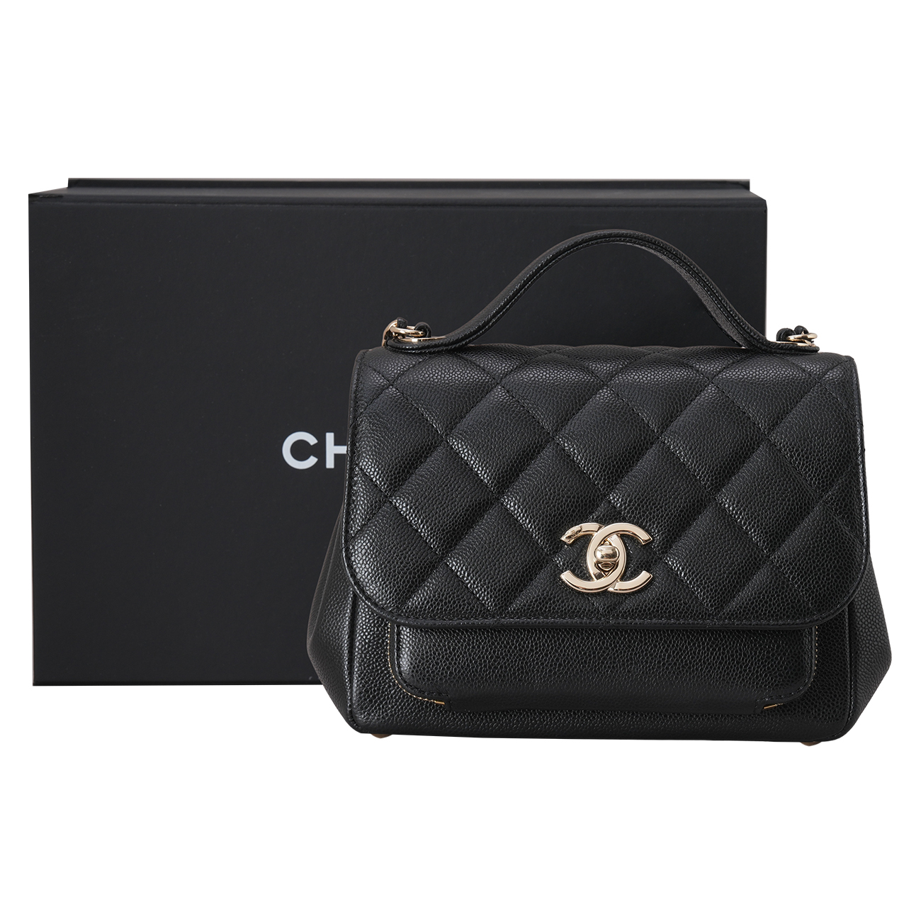 CHANEL(USED)샤넬 A93749 캐비어 비즈니스 어피니티 스몰