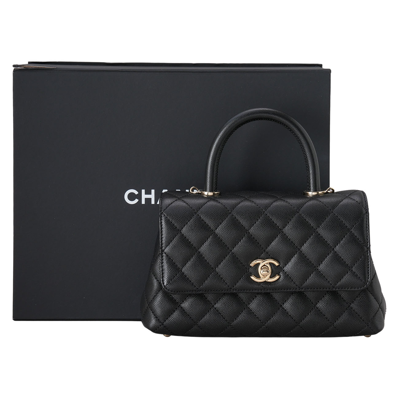 CHANEL(USED)샤넬 캐비어 코코핸들 스몰