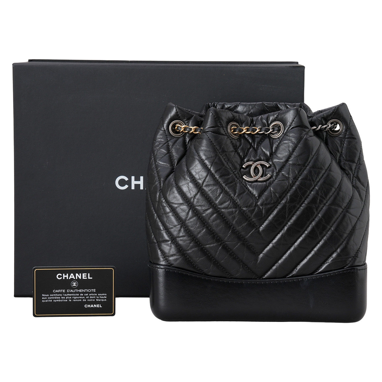 CHANEL(USED)샤넬 쉐브론 가브리엘 백팩 스몰