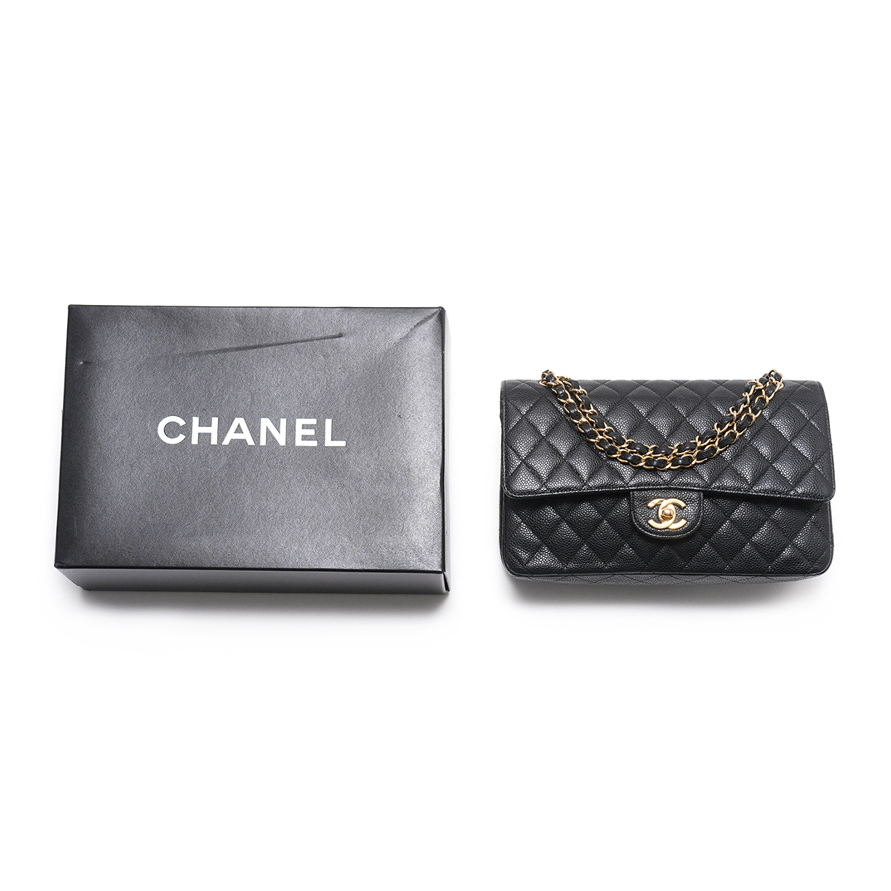 CHANEL(USED)샤넬 캐비어 클래식 미듐 플랩백