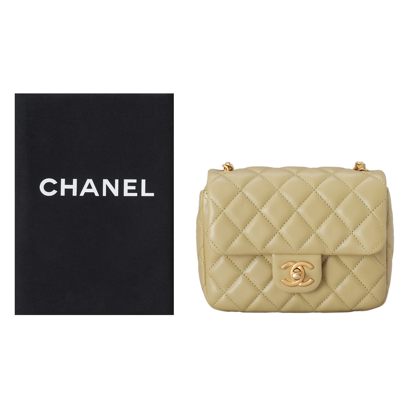 CHANEL(USED)샤넬 시즌 참 CC로고 플랩백