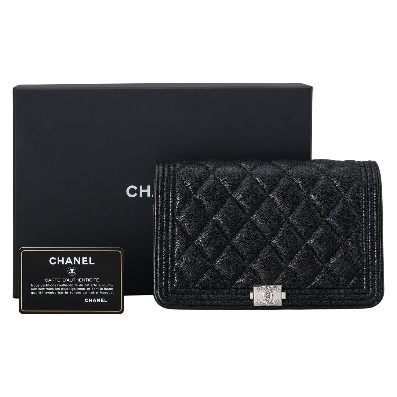 CHANEL(USED)샤넬 캐비어 보이샤넬 WOC