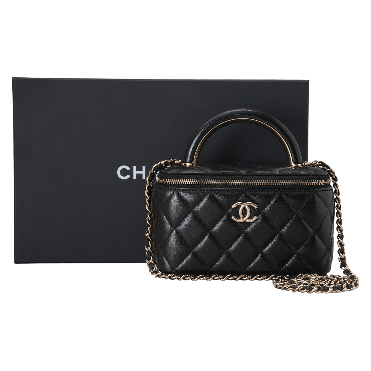 CHANEL(USED)샤넬 베니티 탑핸들