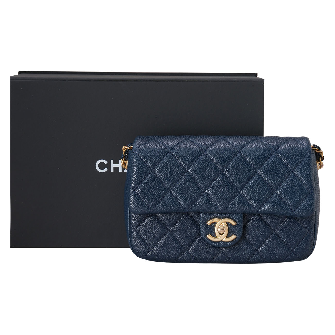 CHANEL(USED)샤넬 AS2528 시즌 캐비어 플랩 체인백