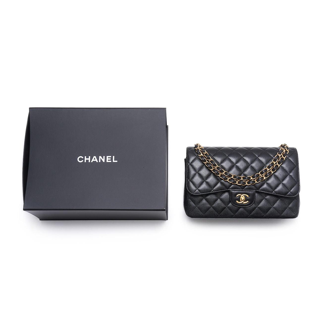 CHANEL(USED)샤넬 클래식 캐비어 라지 플랩백