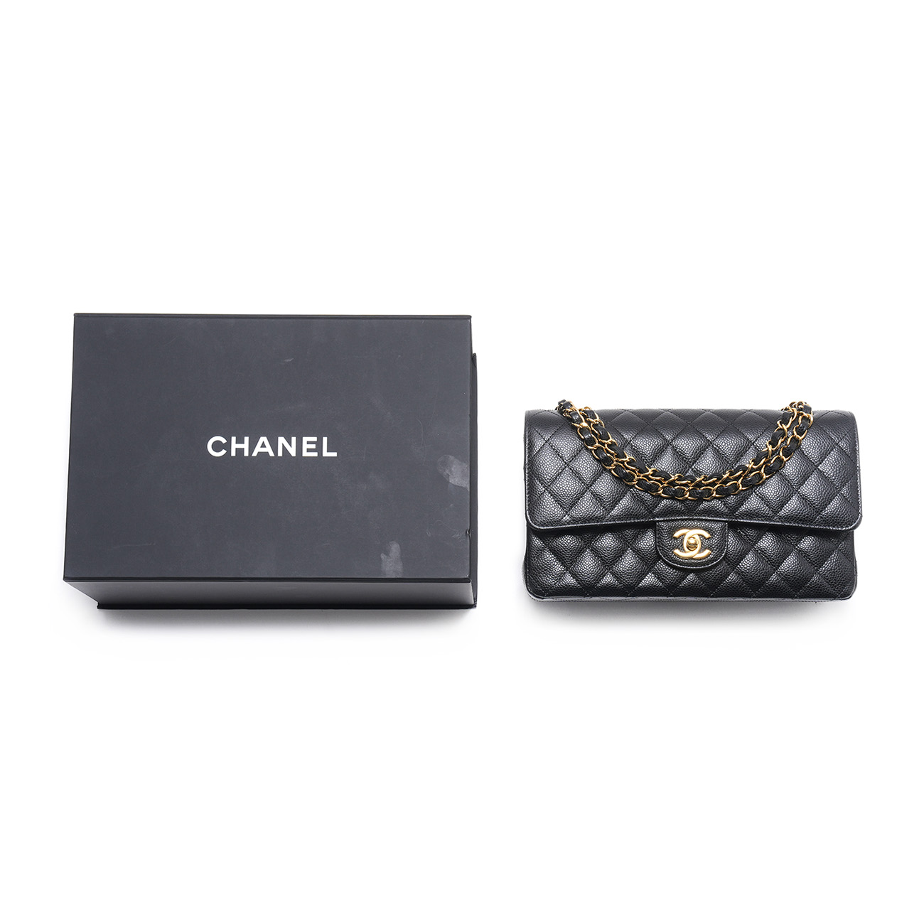 CHANEL(USED)샤넬 캐비어 클래식 미듐 플랩백