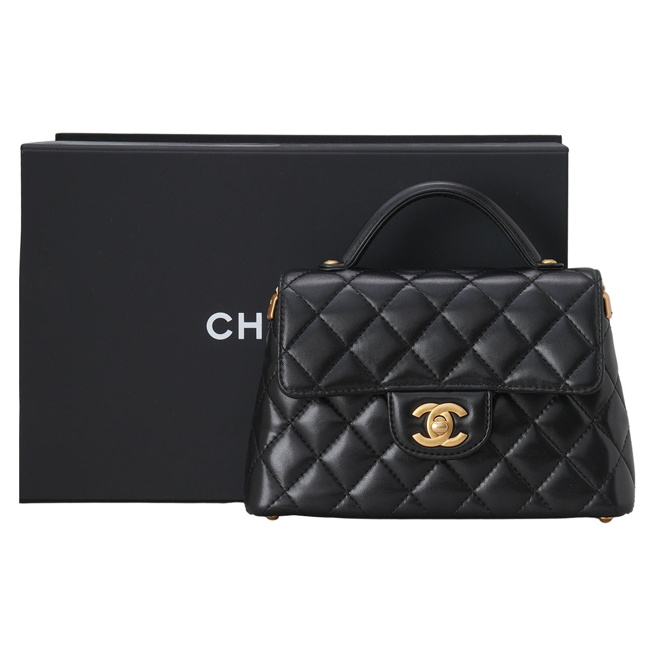 CHANEL(USED)샤넬 AS5355 시즌 스몰 탑 핸들 플랩백