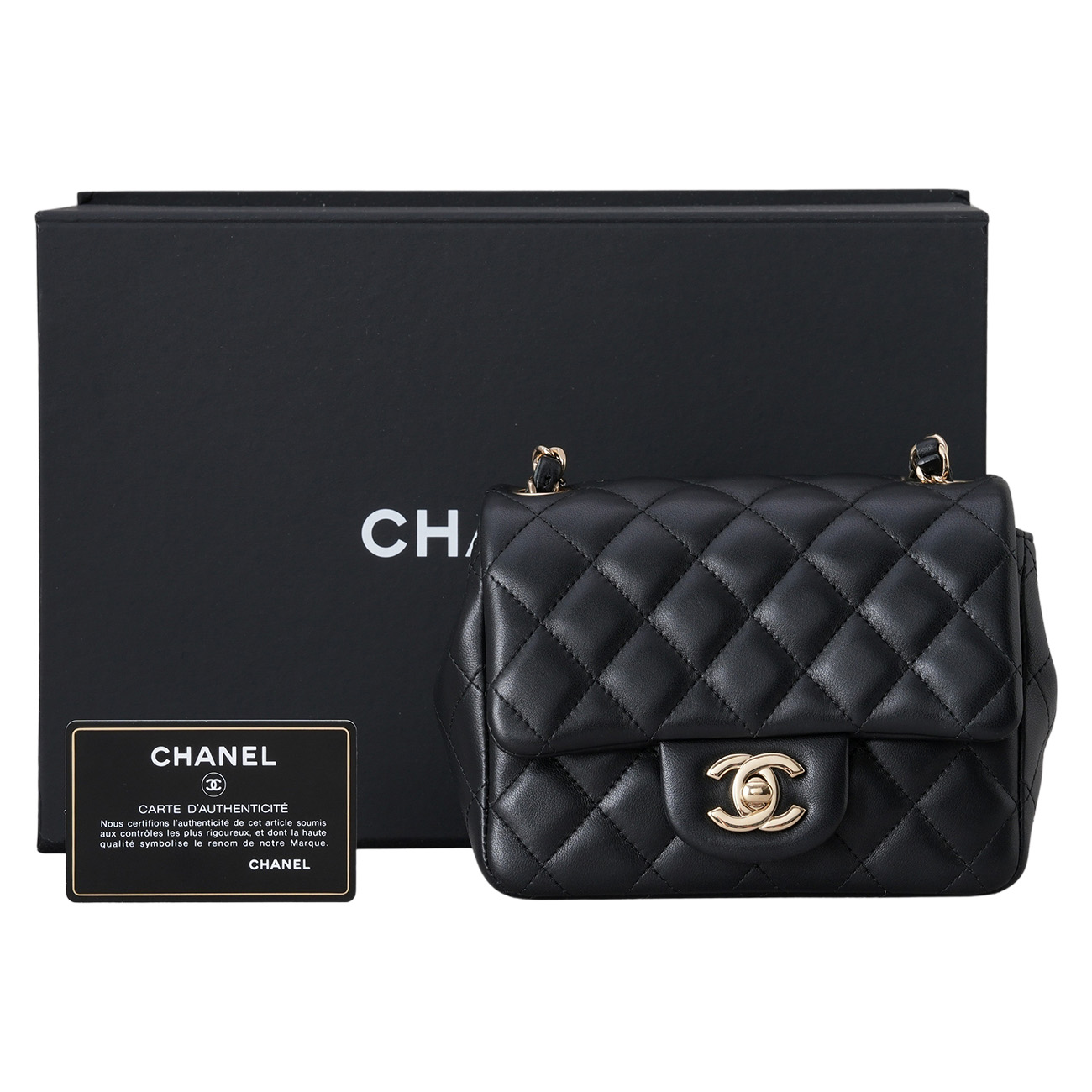 CHANEL(USED)샤넬 램스킨 클래식 쁘띠삭