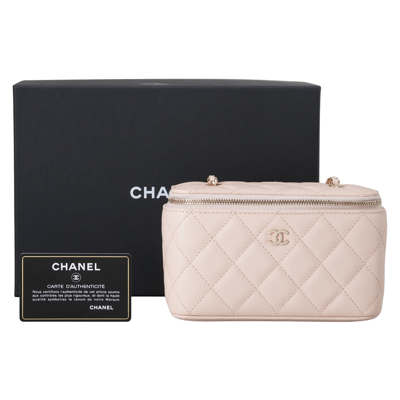 CHANEL(USED)샤넬 캐비어 코스메틱 케이스