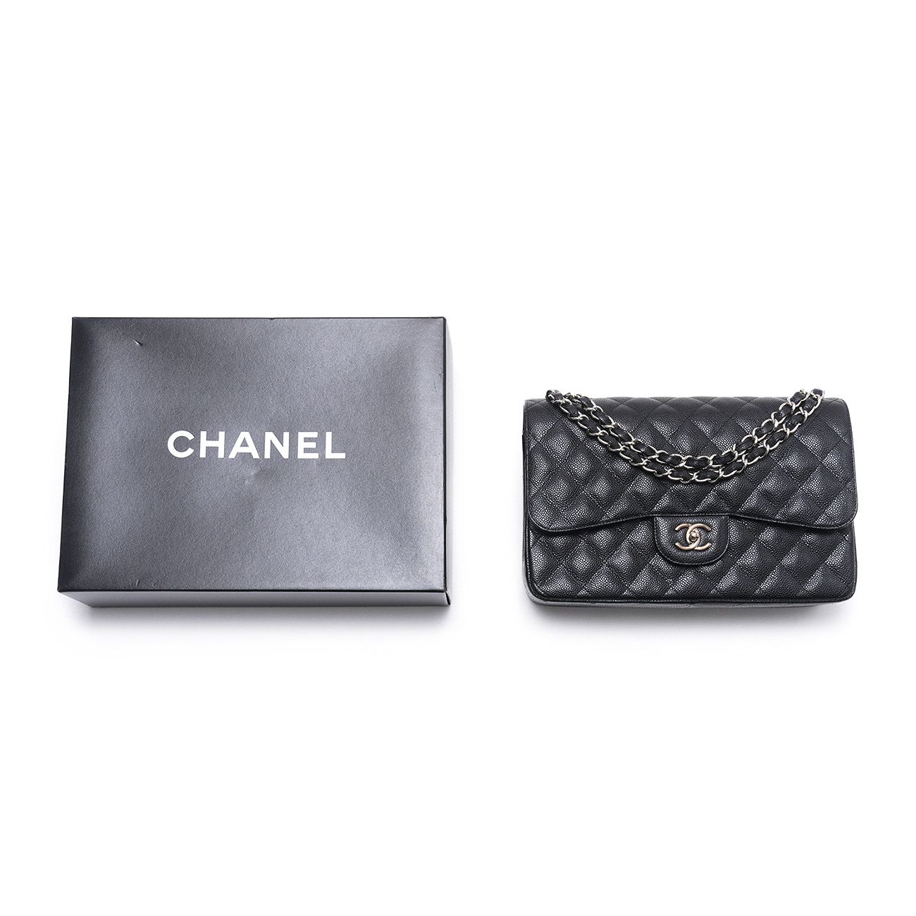 CHANEL(USED)샤넬 캐비어 클래식 점보 플랩백