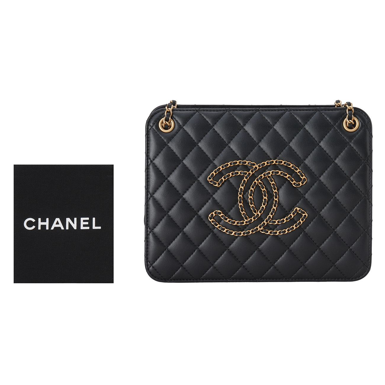 CHANEL(USED)사넬 시즌 CC로고 체인 쇼퍼백