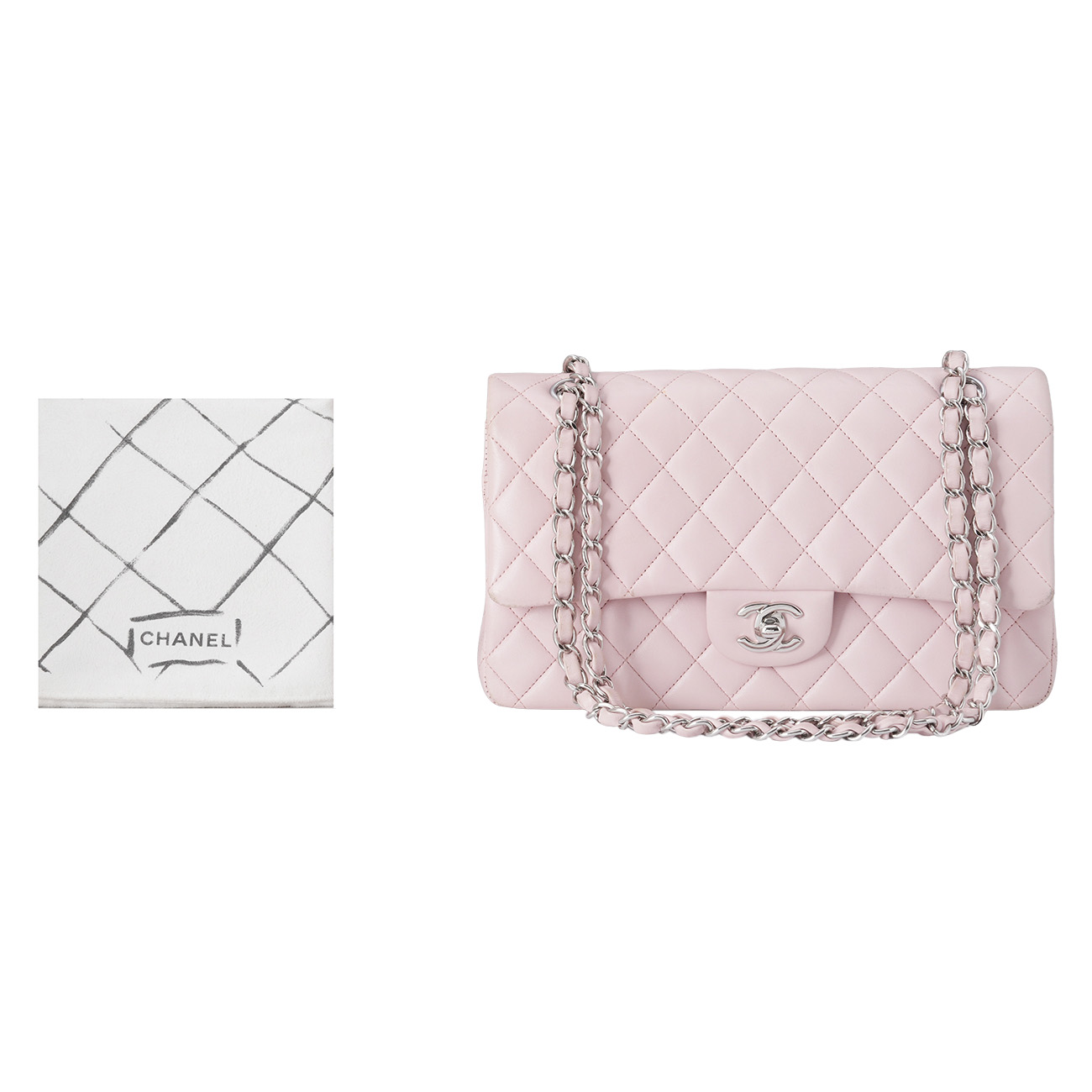 CHANEL(USED)샤넬 램스킨 클래식 미듐 플랩백