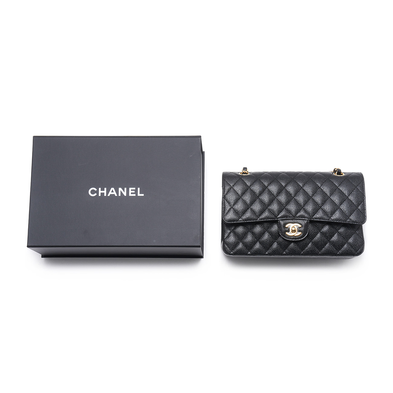CHANEL(USED)샤넬 캐비어 클래식 미듐 플랩백