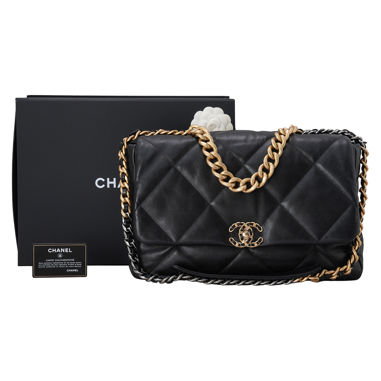 CHANEL(USED)샤넬 19백 맥시 블랙