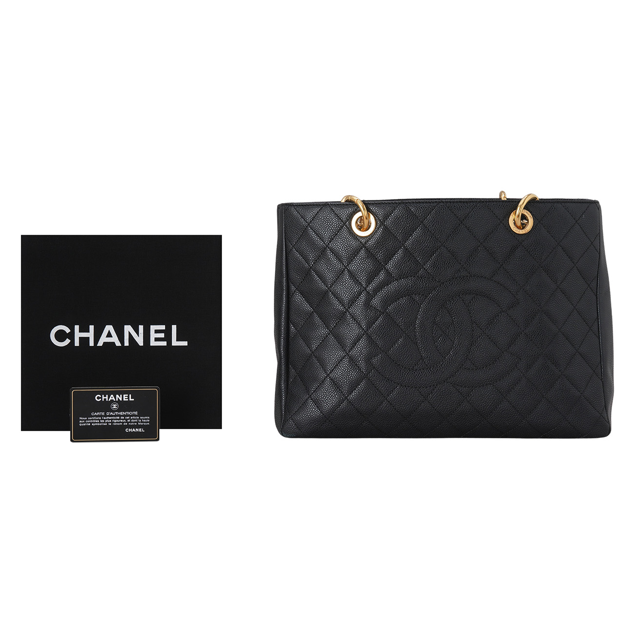 CHANEL(USED)샤넬 캐비어 그랜드샤핑