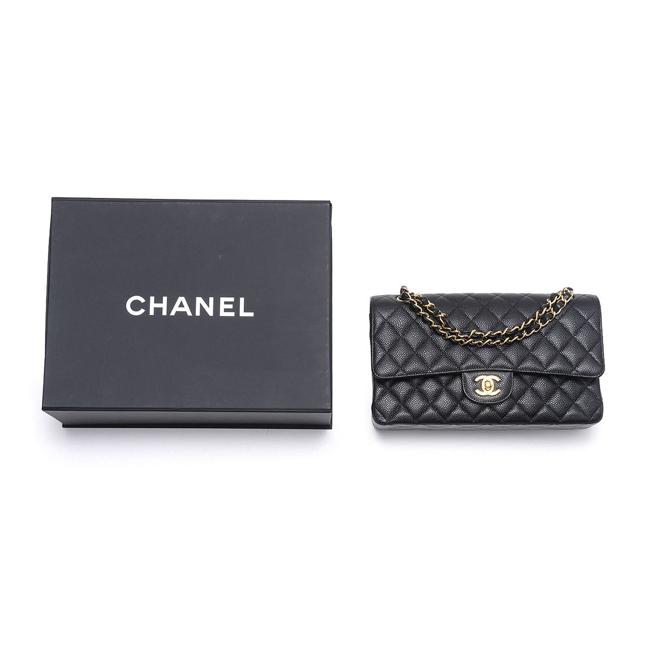 CHANEL(USED)샤넬 캐비어 클래식 미듐 플랩백