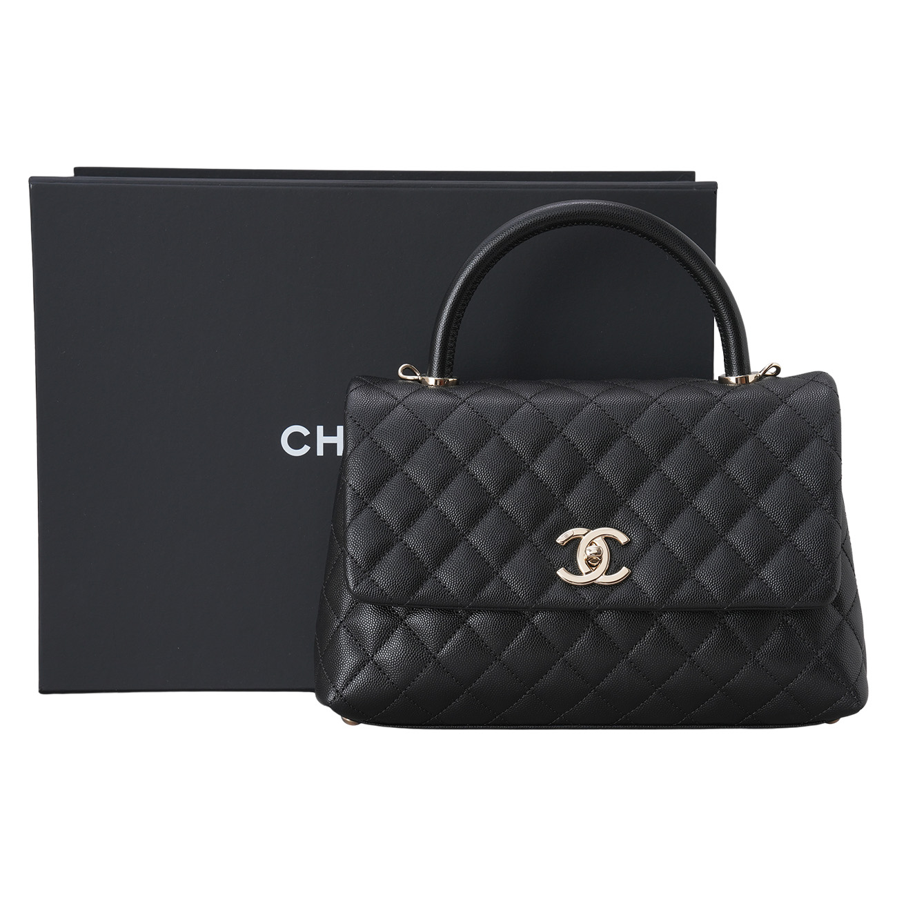 CHANEL(USED)샤넬 A92991 캐비어 코코핸들 미디움 백