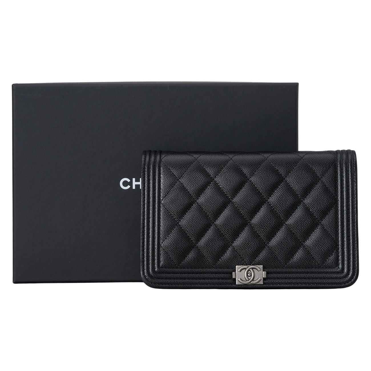 CHANEL(USED)샤넬 캐비어 보이샤넬 WOC