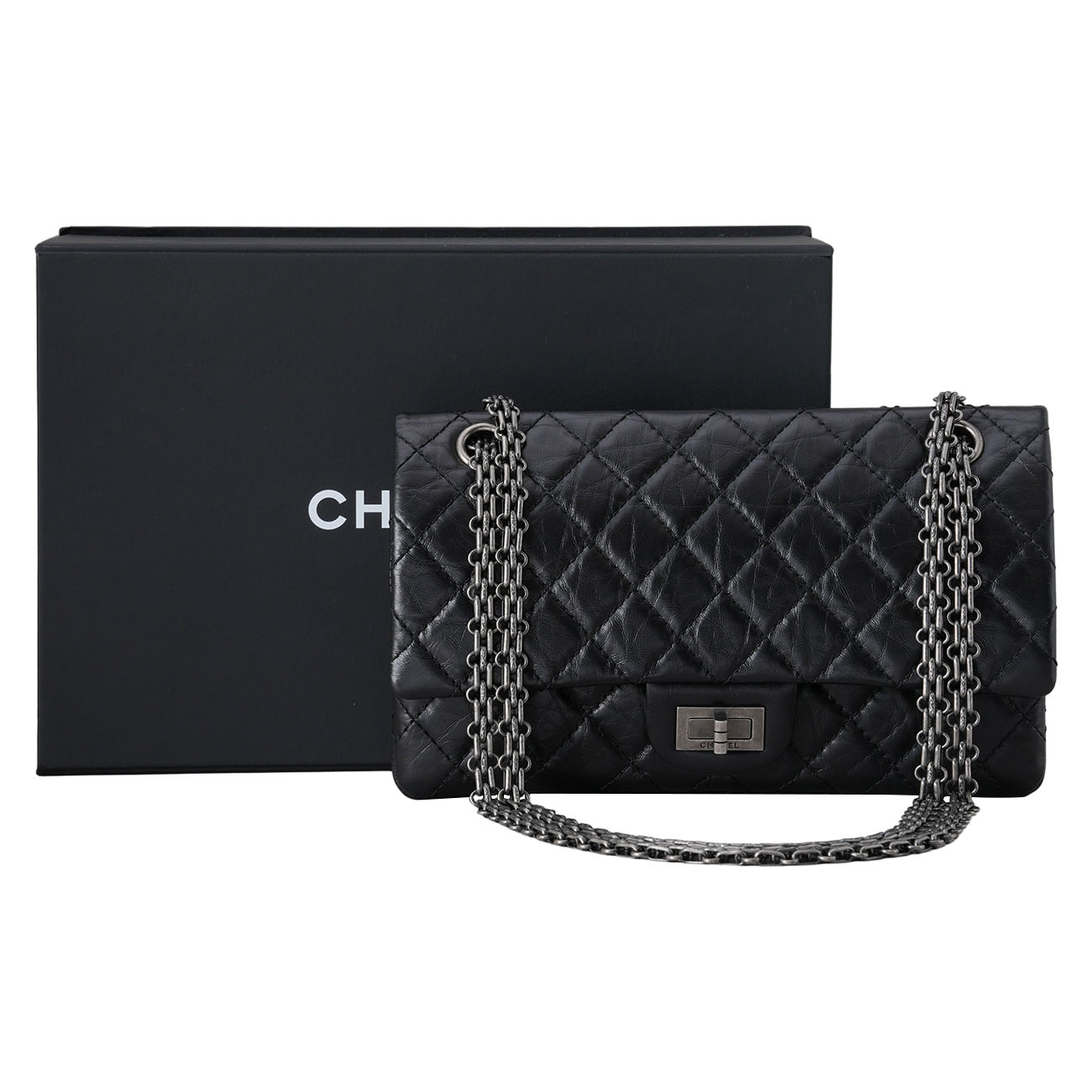CHANEL(USED)샤넬 A37586 2.55 빈티지 24 플랩백