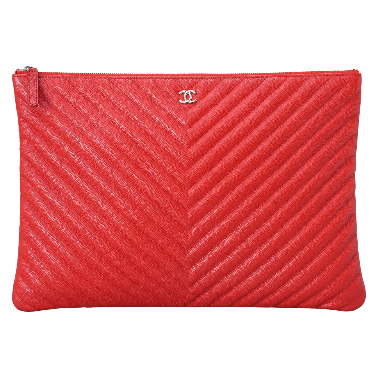 CHANEL(USED)샤넬 쉐브론 클래식 클러치 라지