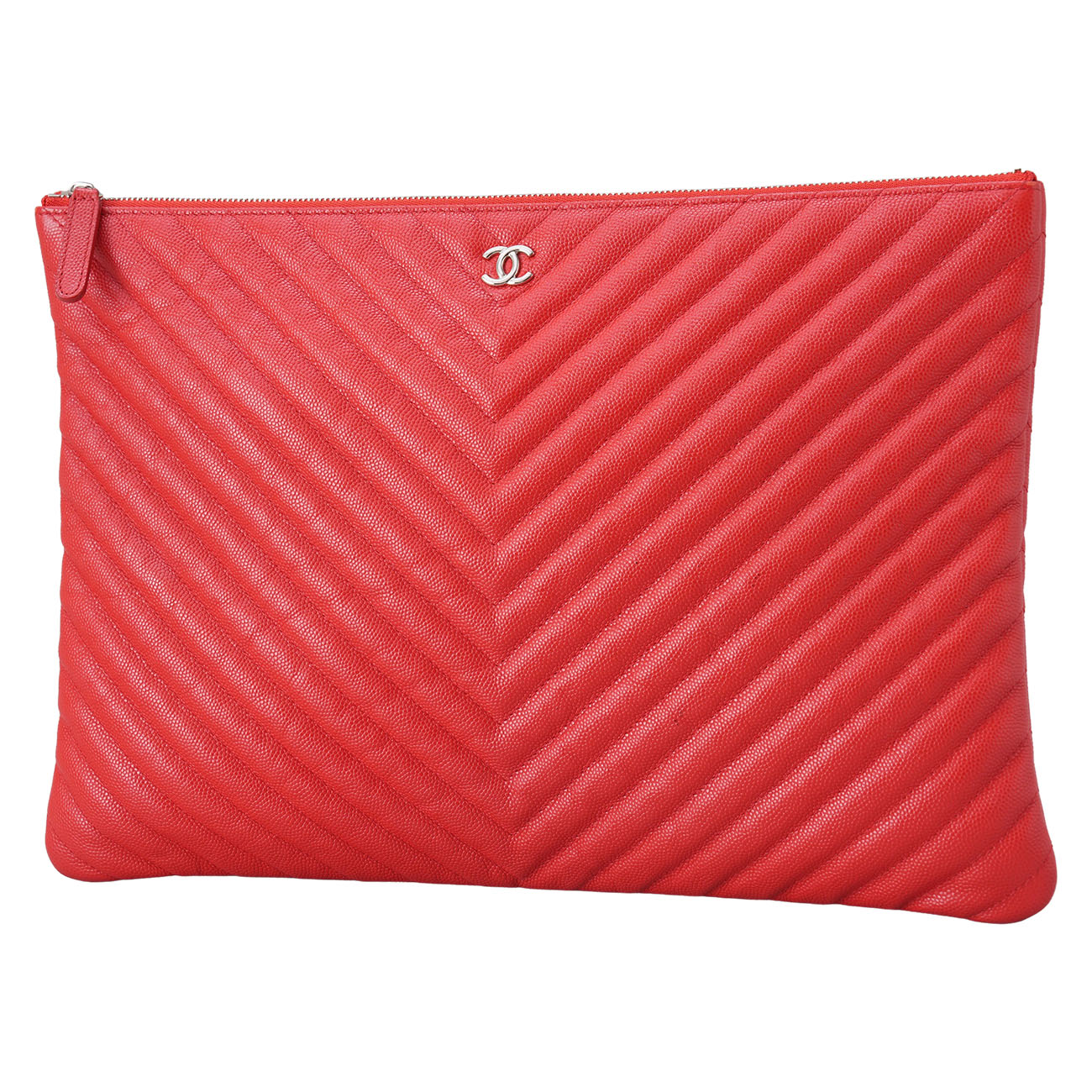 CHANEL(USED)샤넬 쉐브론 클래식 클러치 라지