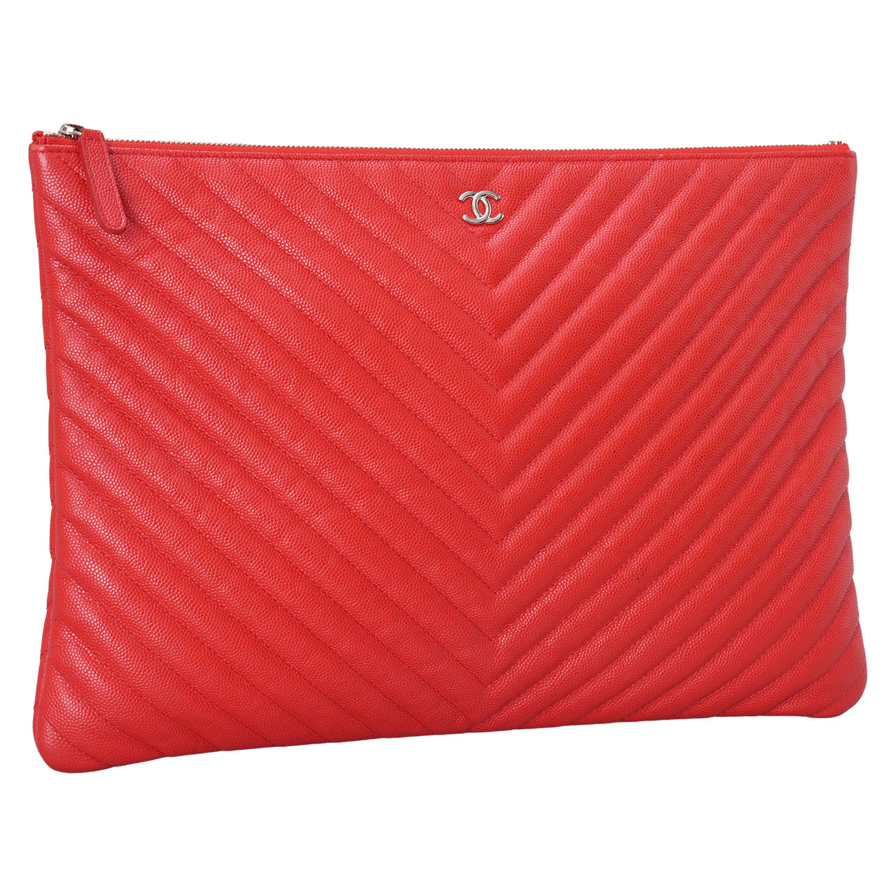CHANEL(USED)샤넬 쉐브론 클래식 클러치 라지
