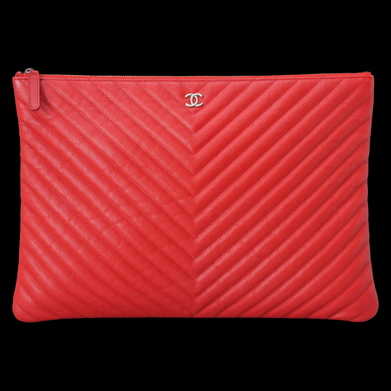 CHANEL(USED)샤넬 쉐브론 클래식 클러치 라지
