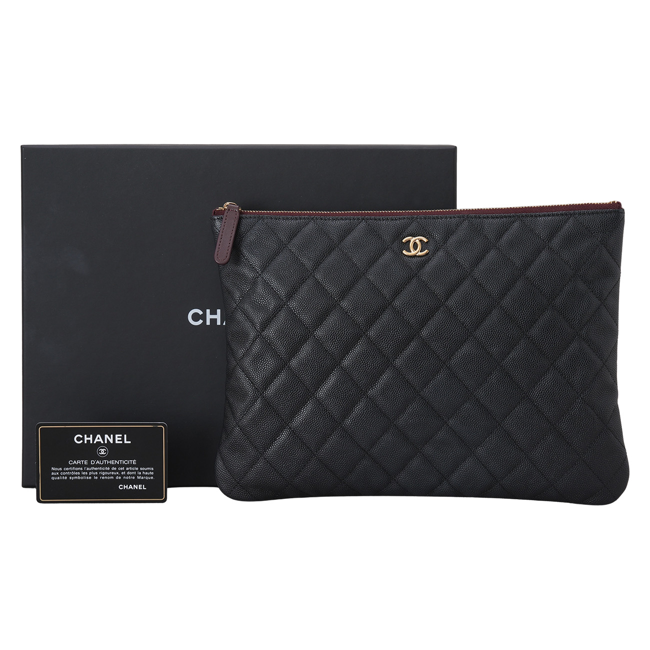 CHANEL(USED)샤넬 캐비어 클래식 클러치