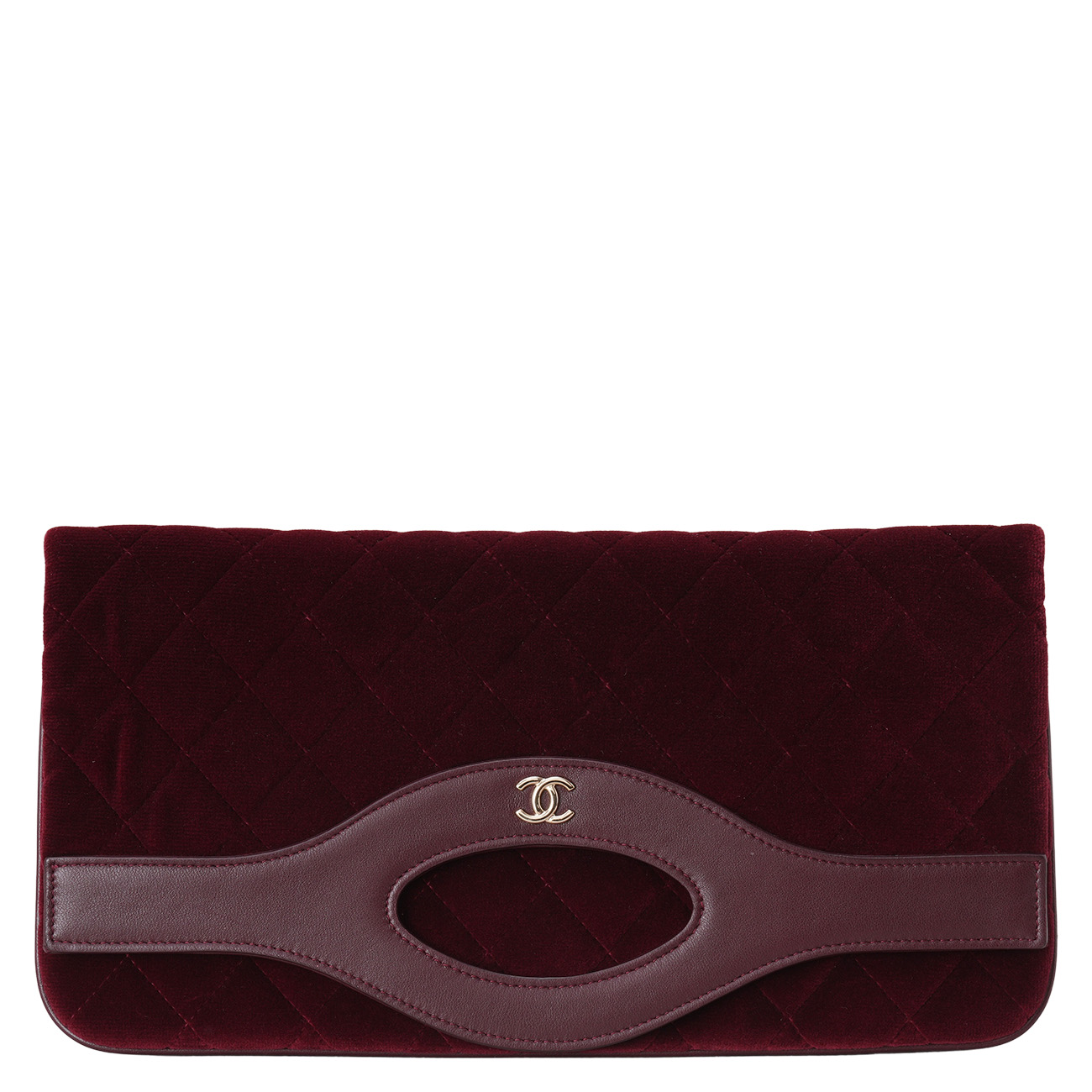 CHANEL(USED)샤넬 시즌 벨벳 폴딩 클러치